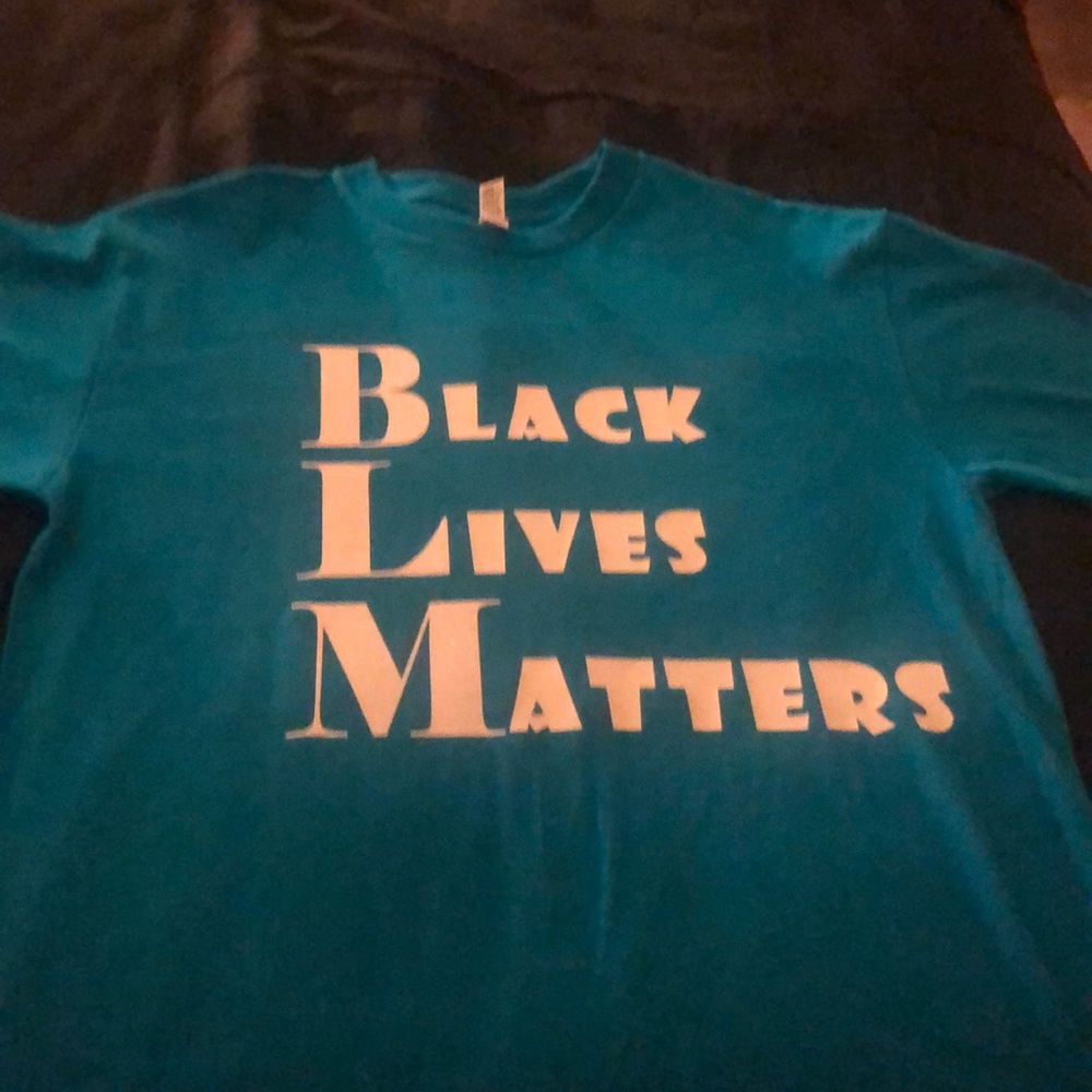 Turquoise Black Lives Matter Shirt